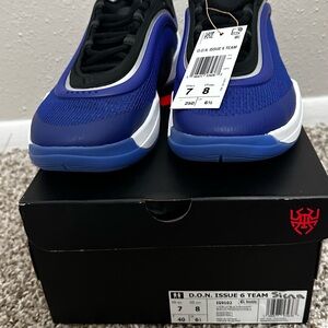 Adidas D.O.N. Issue 6 Team Athletic Shoes - Blue and Black